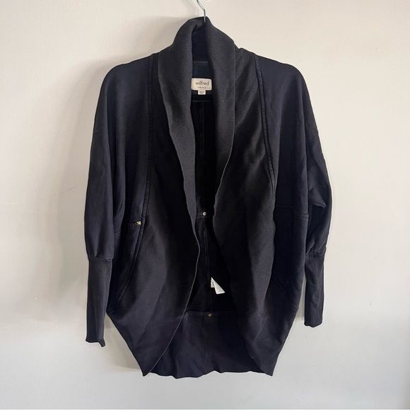 Aritzia Wilfred Diedroit Black Cardigan Sweater Small - Picture 2 of 6